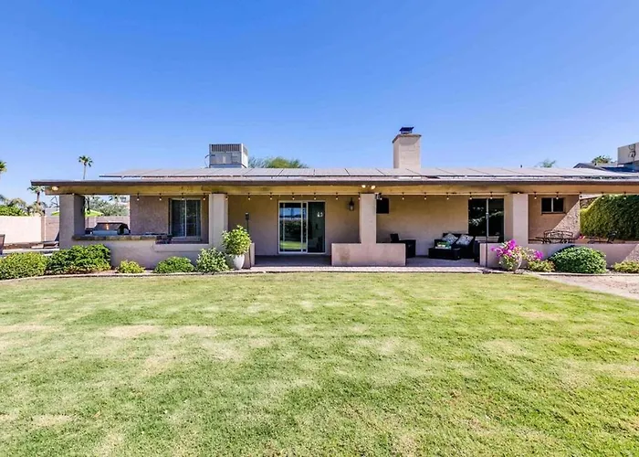 Ferienhaus Spacious Backyard W Free Heated Pool, Tv And Bbq Scottsdale